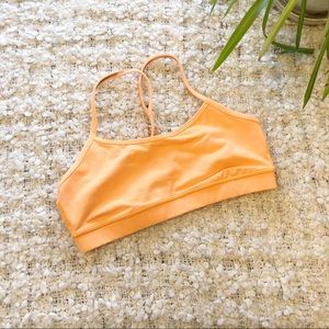 Lululemon Orange Sports Bra Size 8